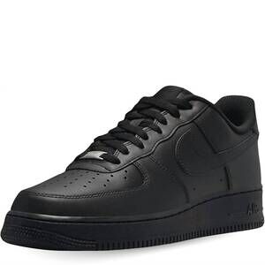 NEW NIKE men's air force 1 '07 low shoe in black